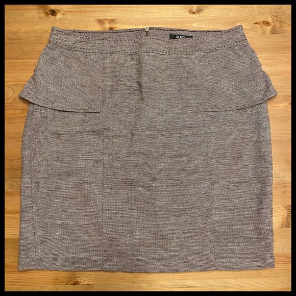 ✨2 for $ 30✨ XOXO Cotton/Linen Peplum Skirt - Picture 1 of 4